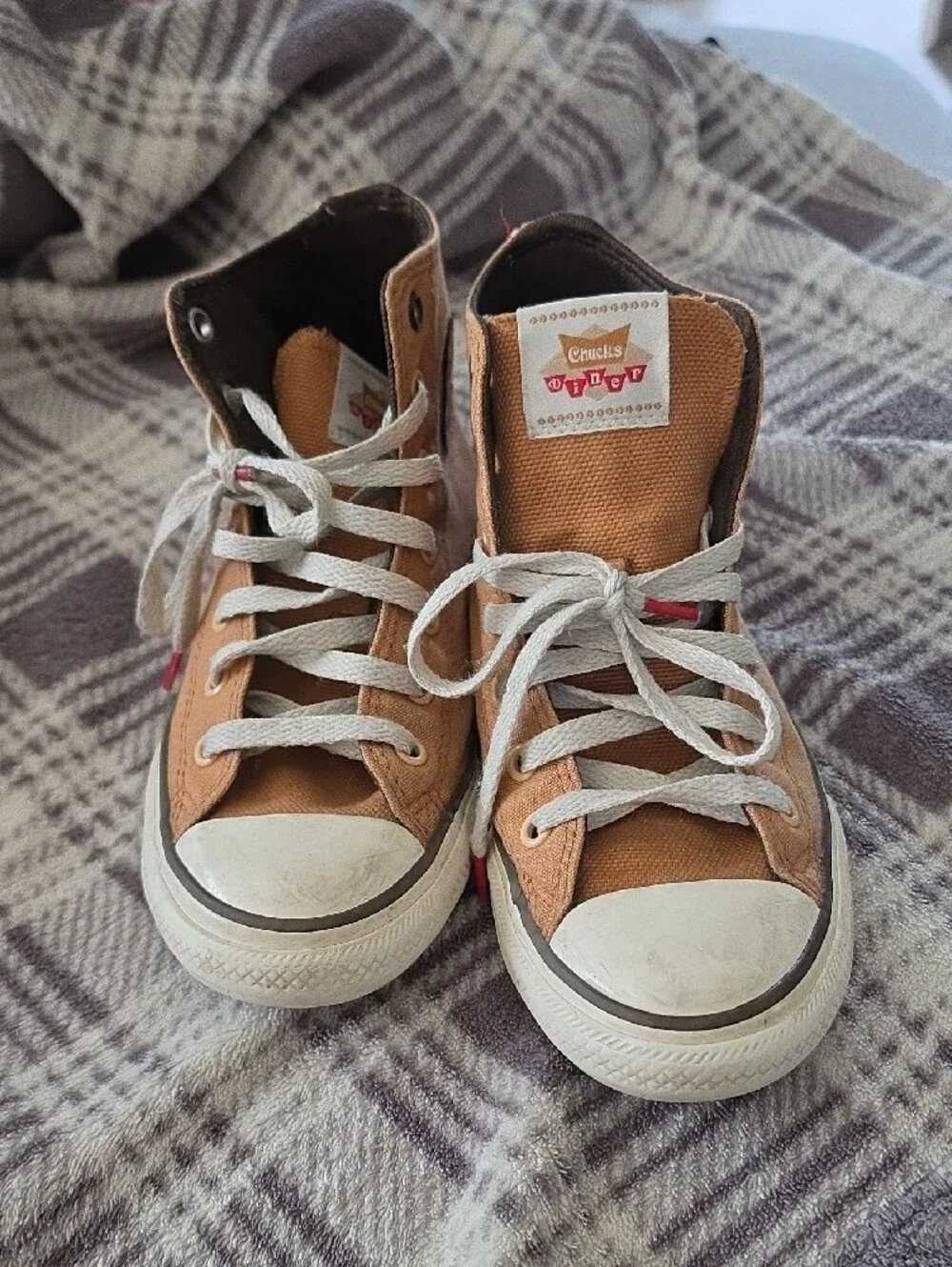 Kids Converse High Top Sneakers, Gingerbread